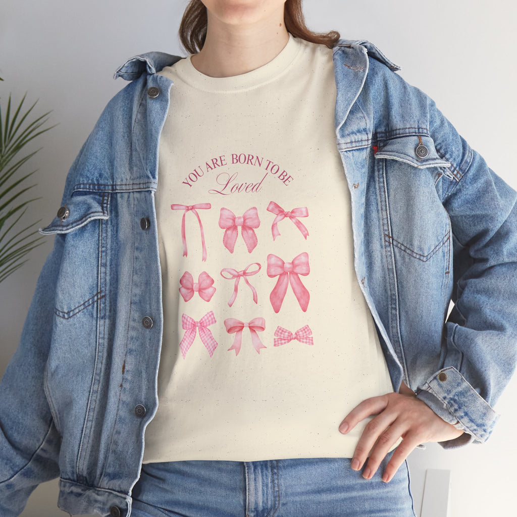 Bow Collection T‑Shirt — Pink Ribbon Bows Design