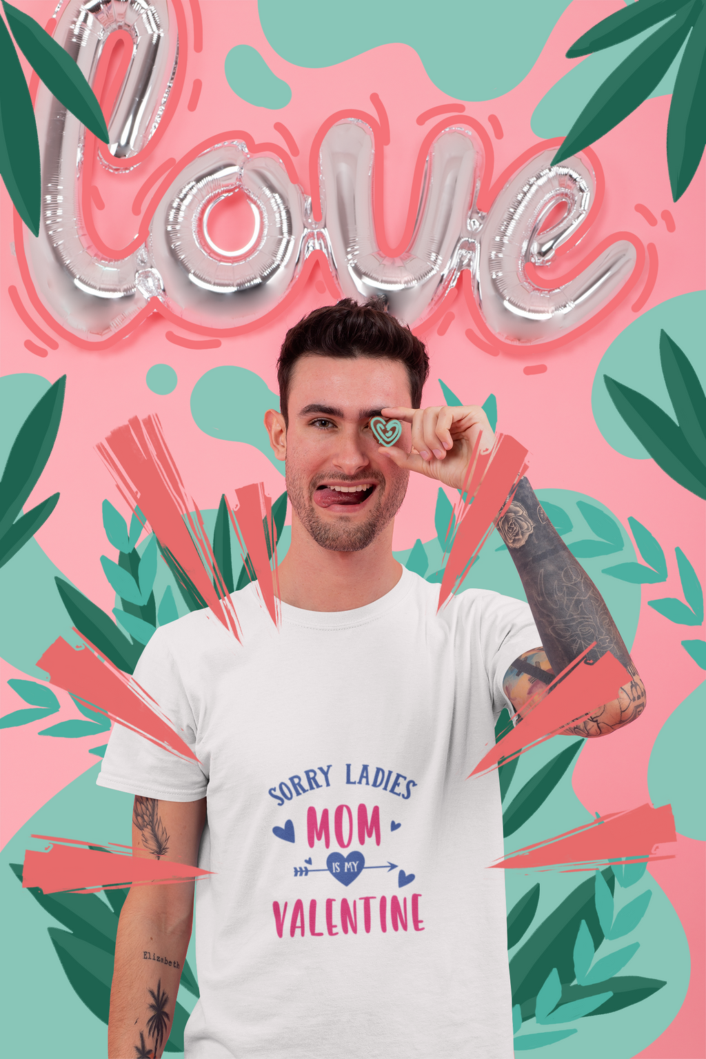 Mom Is My Valentine T‑Shirt — Funny Valentine’s Day Shirt for Moms