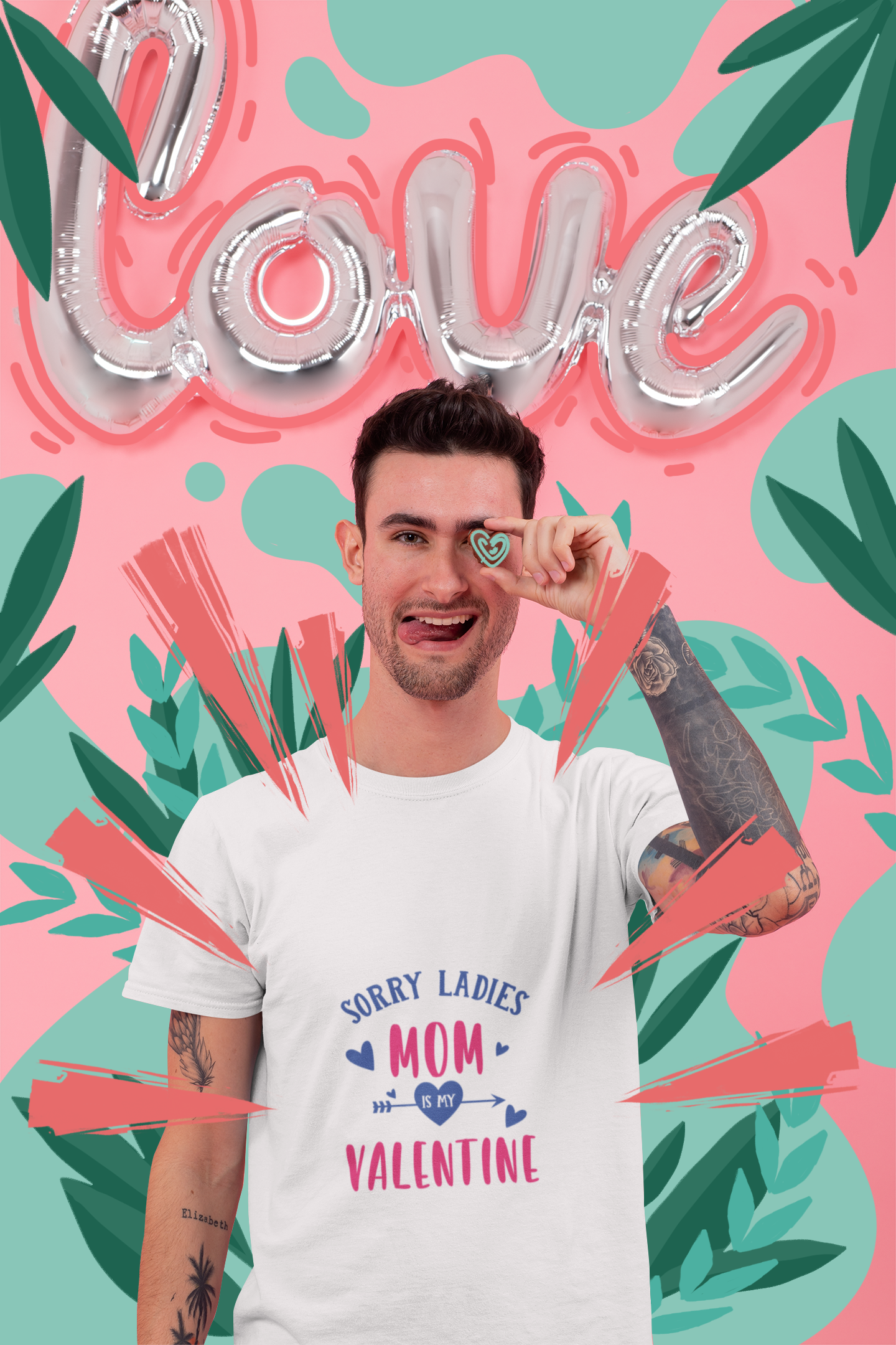 Mom Is My Valentine T‑Shirt — Funny Valentine’s Day Shirt for Moms