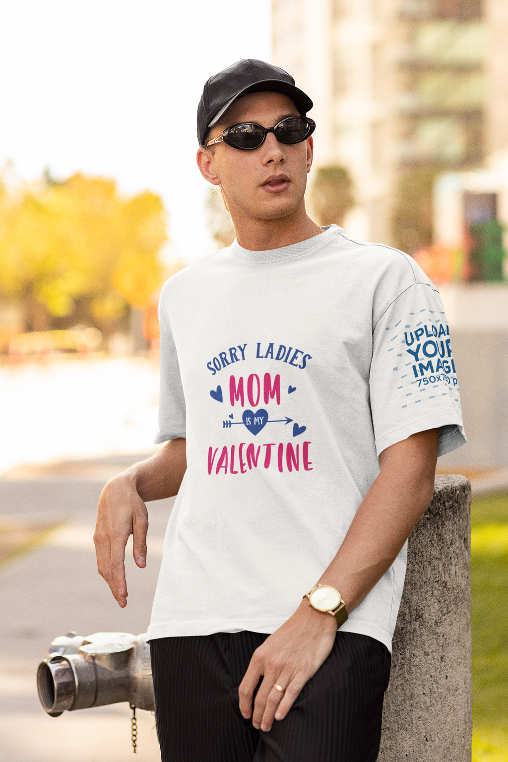Mom Is My Valentine T‑Shirt — Funny Valentine’s Day Shirt for Moms