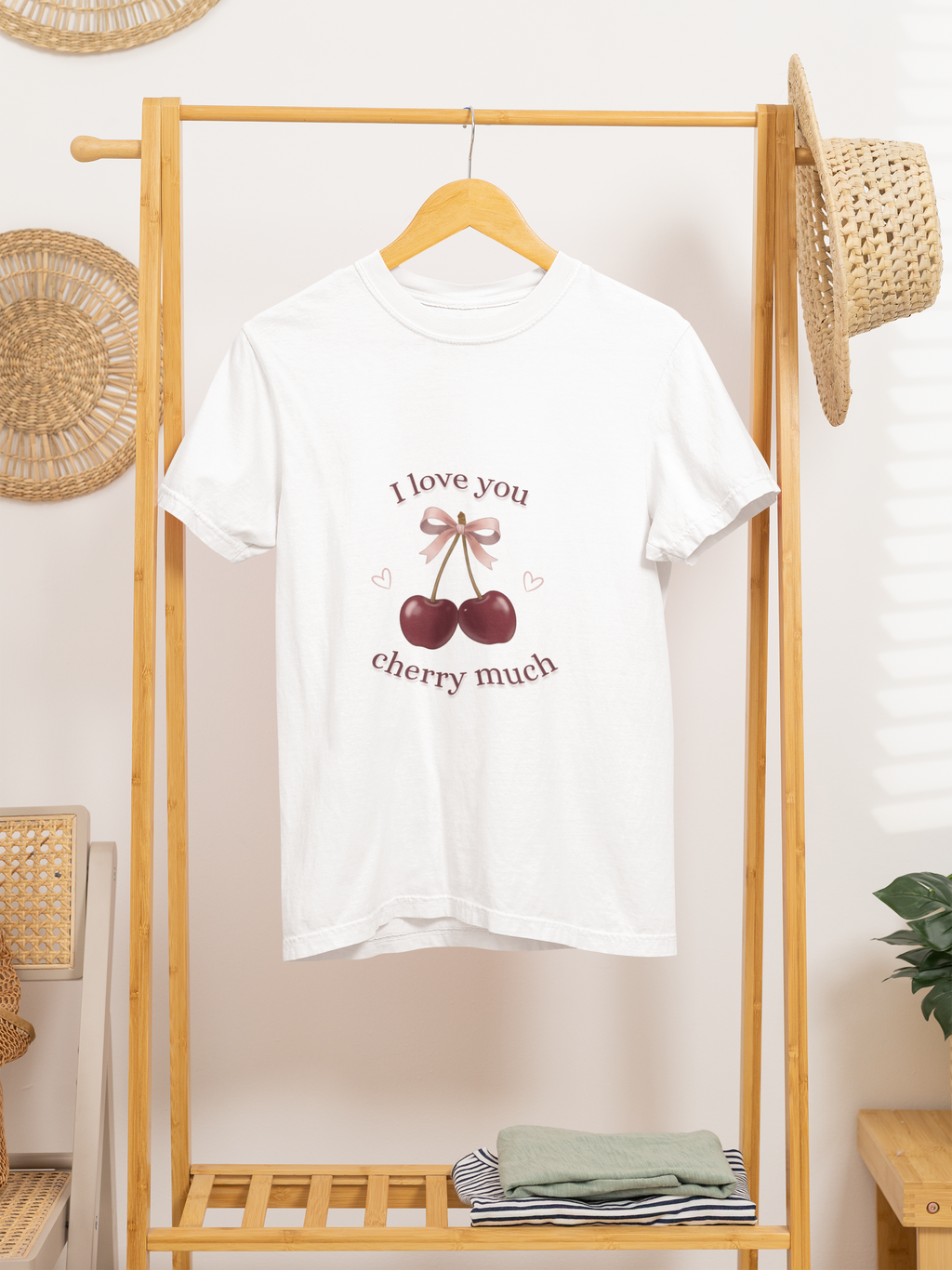 Cherry Much T-Shirt — "I Love You Cherry Much" Cute Romantic Graphic Tee