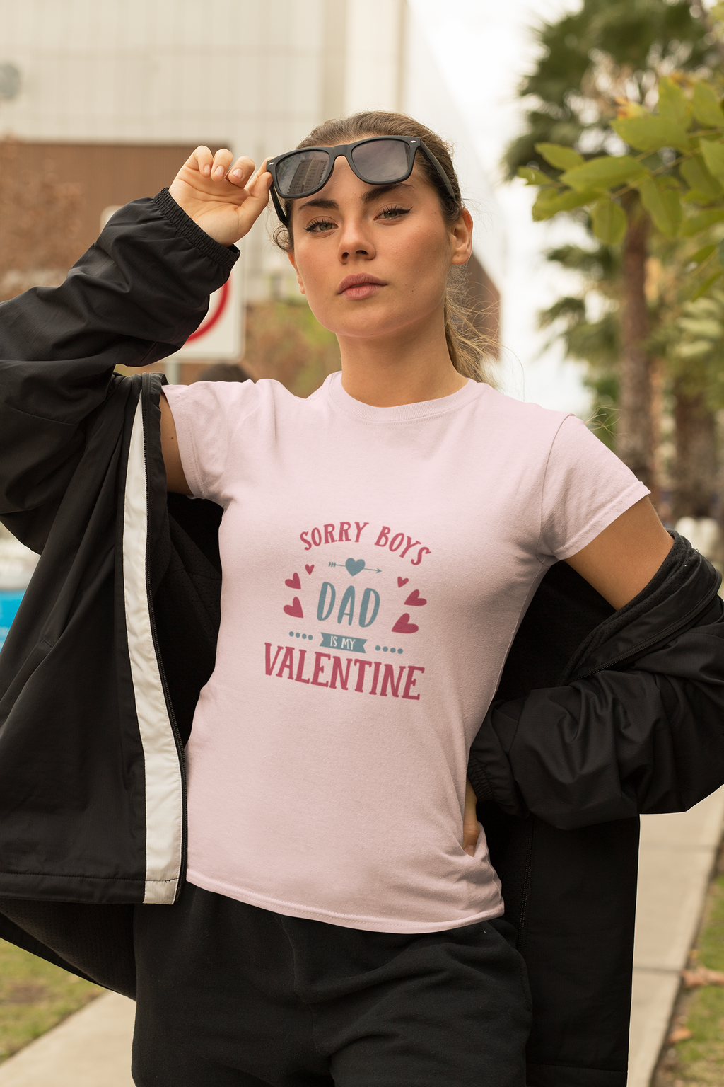 Sorry Boys Dad Valentine T-Shirt — Funny Father’s Day & Valentine Tee