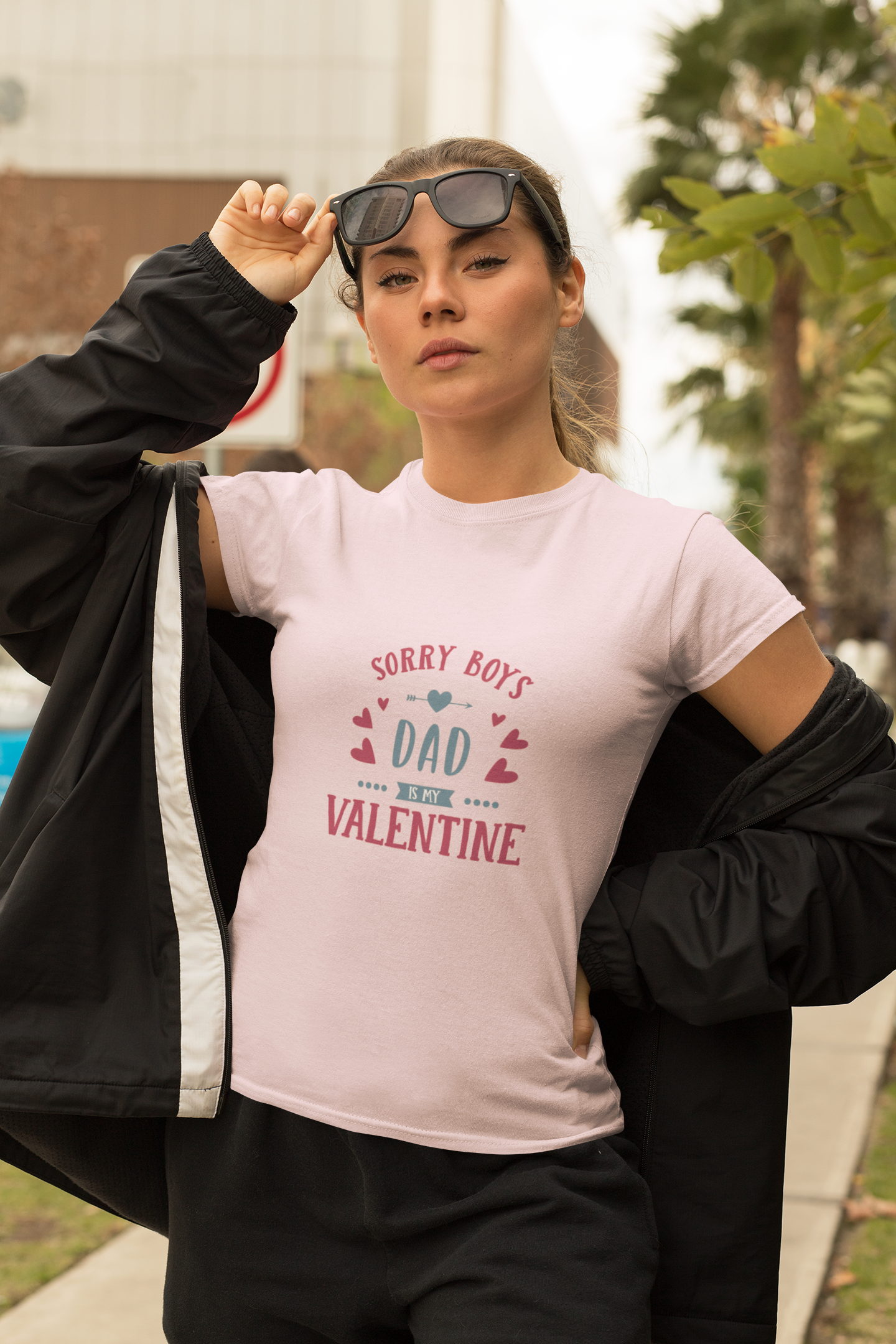 Sorry Boys Dad Valentine T-Shirt — Funny Father’s Day & Valentine Tee