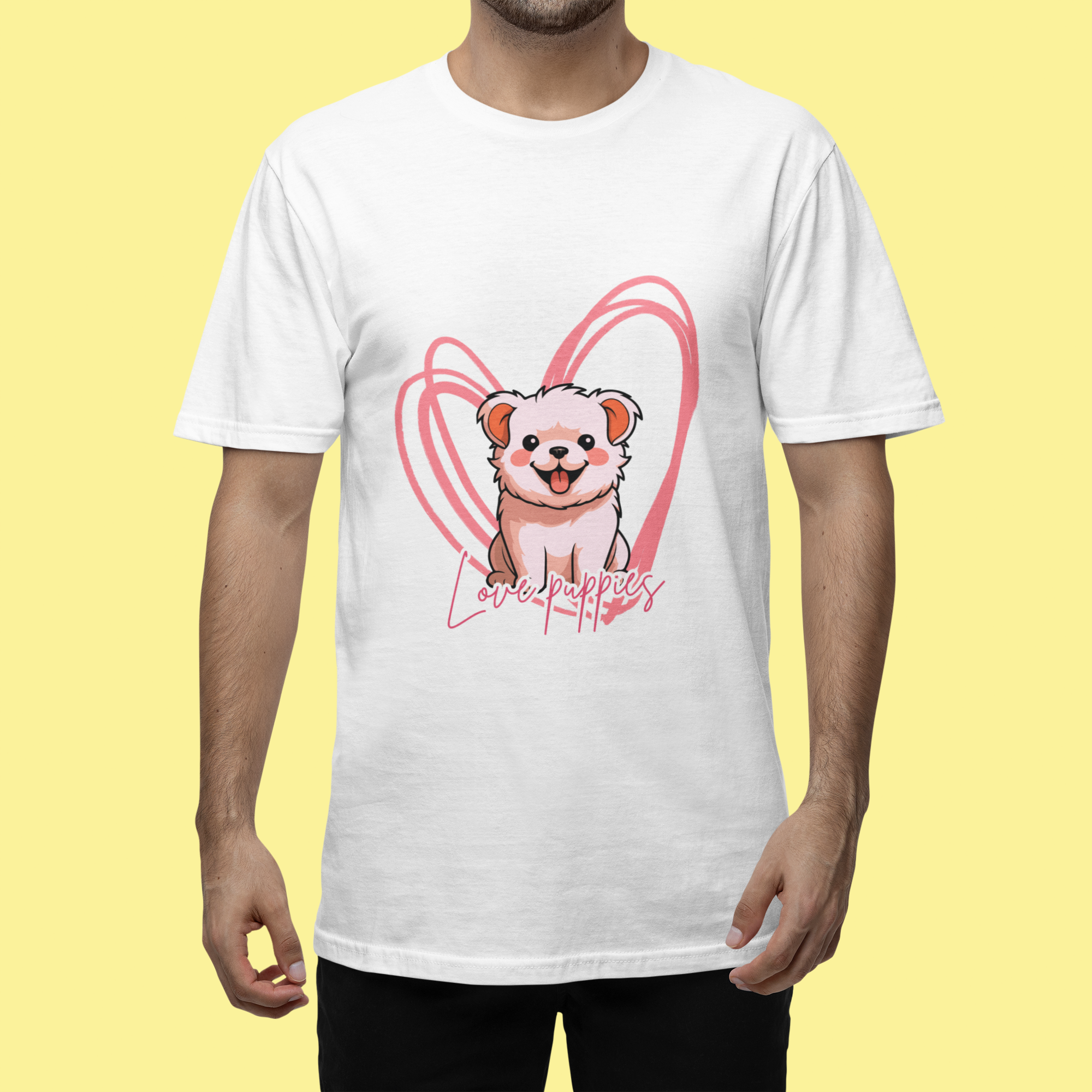 Ferret Love  Unisex T-Shirt — Cute “Love & Happiness” Pet Tee