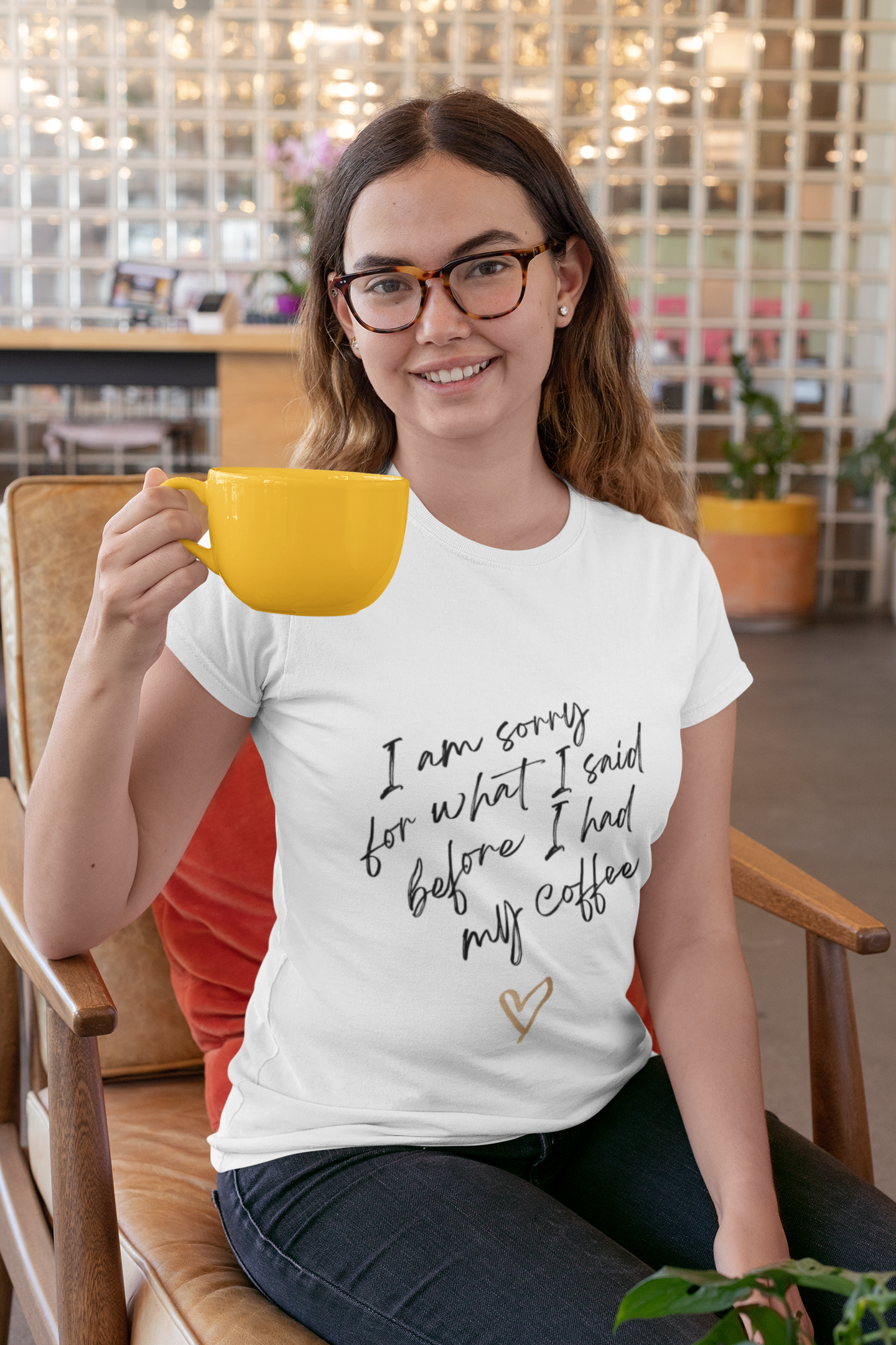 Coffee Humor Unisex Tee — “I’m Sorry For What I Said Before I Had My Coffee”