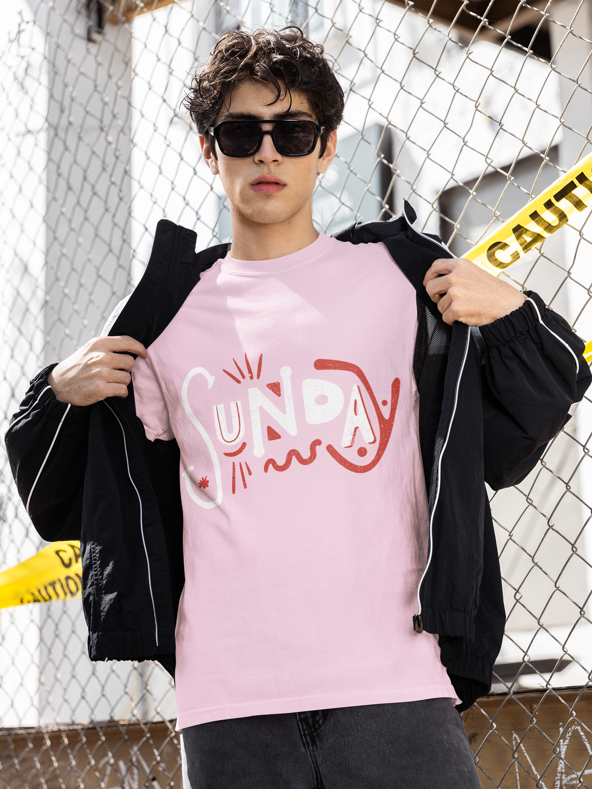 Sunday Script Unisex  T-Shirt — Casual Weekend Vibe Tee