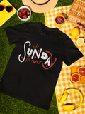 Sunday Script Unisex  T-Shirt — Casual Weekend Vibe Tee