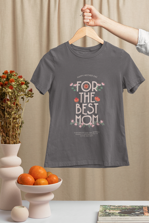 Best Mom Floral Tee — 'The Best Mom' Mother's Day T‑Shirt