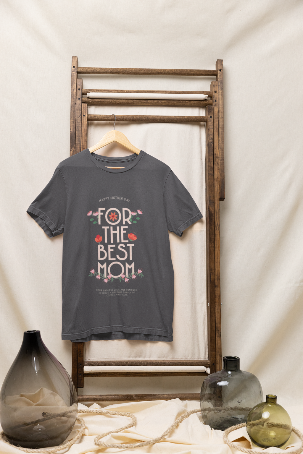 Best Mom Floral Tee — 'The Best Mom' Mother's Day T‑Shirt