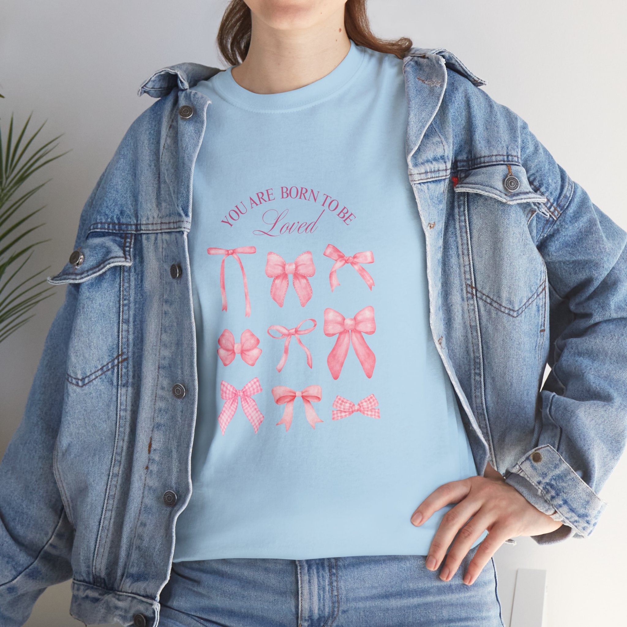 Bow Collection T‑Shirt — Pink Ribbon Bows Design